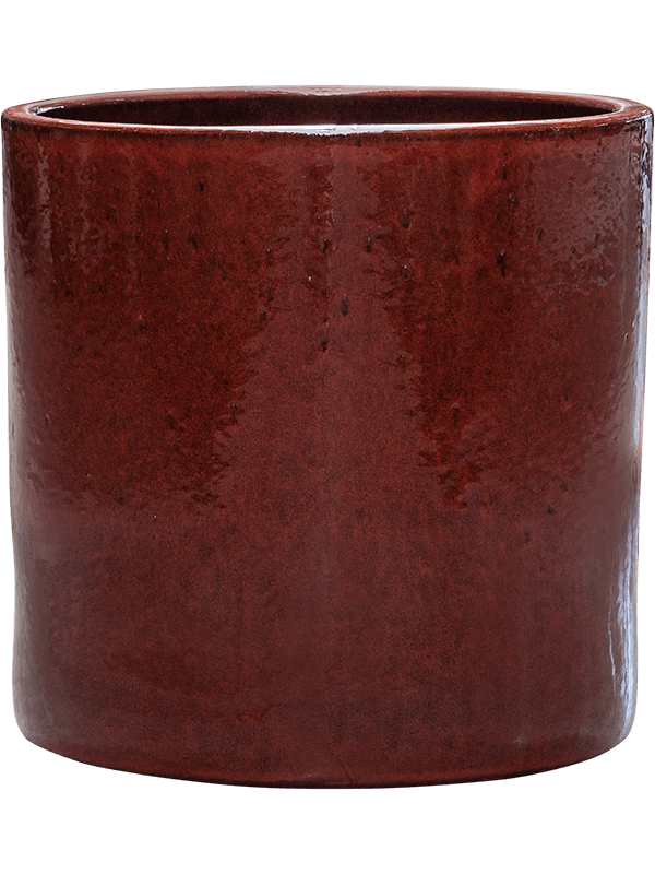 Cylinder Pot - Deep Red