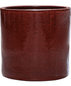 Cylinder Pot - Deep Red